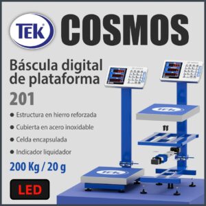 Bascula digital de cubierta en acero inoxidable